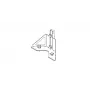 NEXO IDT-BPADAPT placa adaptadora para ID84, ID84L, IDS312 - suporte de montagem em poste, preto