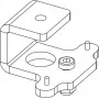 NEXO VNI-CLADAPT adaptador de montagem no teto para colunas da série VNI