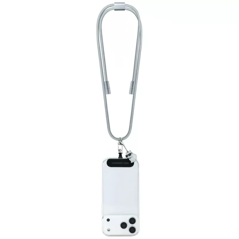Correia de Ombro Karl Lagerfeld Crossbody Strap Choupette Charm - Correia Universal para Telemóvel / Cabo USB-C para USB-C 1,5 m (Cinzento)