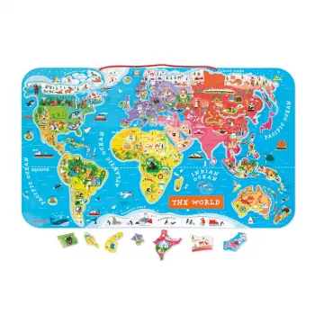 Janod Puzzle Magnético Mapa-Múndi