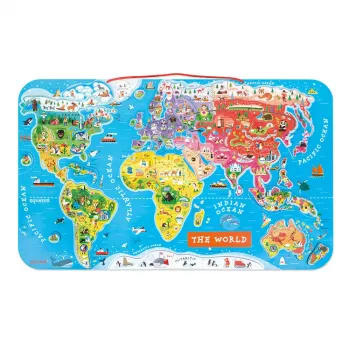 Janod Puzzle Magnético Mapa-Múndi
