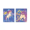 Janod Pintar por Números Conjunto Unicórnios 2 Quadros