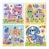 Janod My Arts & Crafts 3+ Conjunto Criativo Mosaicos Redondos para Crianças de 3 Anos
