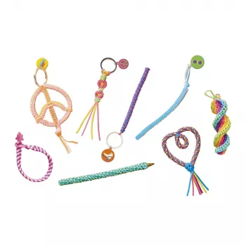 Janod Conjunto de Bricolage Criativo Scoubidou Filofun Ornamentos 7+