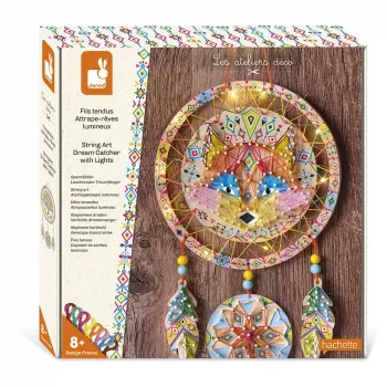Janod String Art Apanha-Sonhos Brilhante Kit de Tecelagem 3D