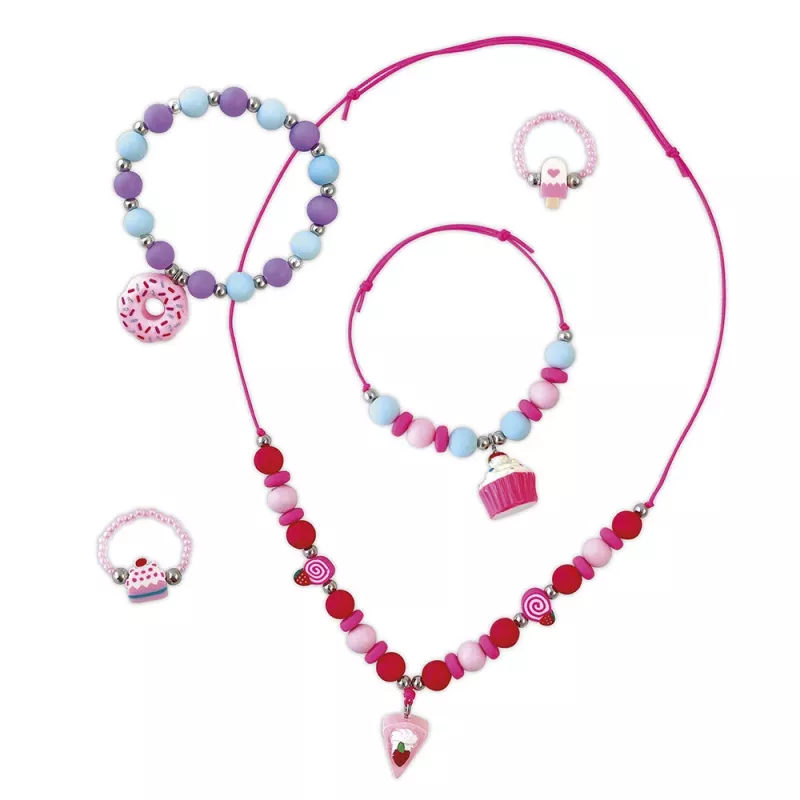 Janod Conjunto DIY de Criação de Joias Doces & Rebucados 6+