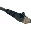 Tripp cabo de rede Cat6 Gigabit snagless moldado 25ft RJ45 M/M preto