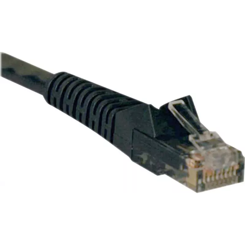 Tripp cabo de rede Cat6 Gigabit snagless moldado 25ft RJ45 M/M preto