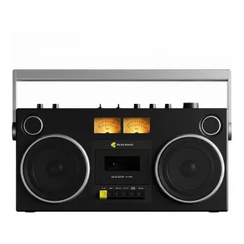 WeAreRewind Curtis leitor de cassetes portátil com Bluetooth preto