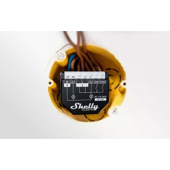 Shelly Wave 2PM EU LR Z-Wave interruptor de luz inteligente de 2 canais com medição de energia