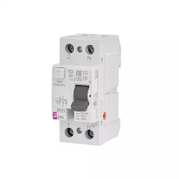 EFI-P2 25A/30MA/A Interruptor diferencial 25A 2P 2M 30MA Tipo A 10kA