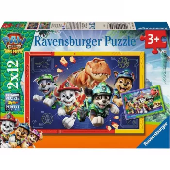 Ravensburger Puzzle infantil Paw Patrol 3 Dino Movie (2x 12 peças)