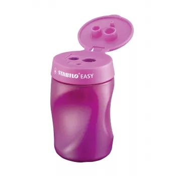 Afia-lápis manual STABILO Easy - rosa - para destros