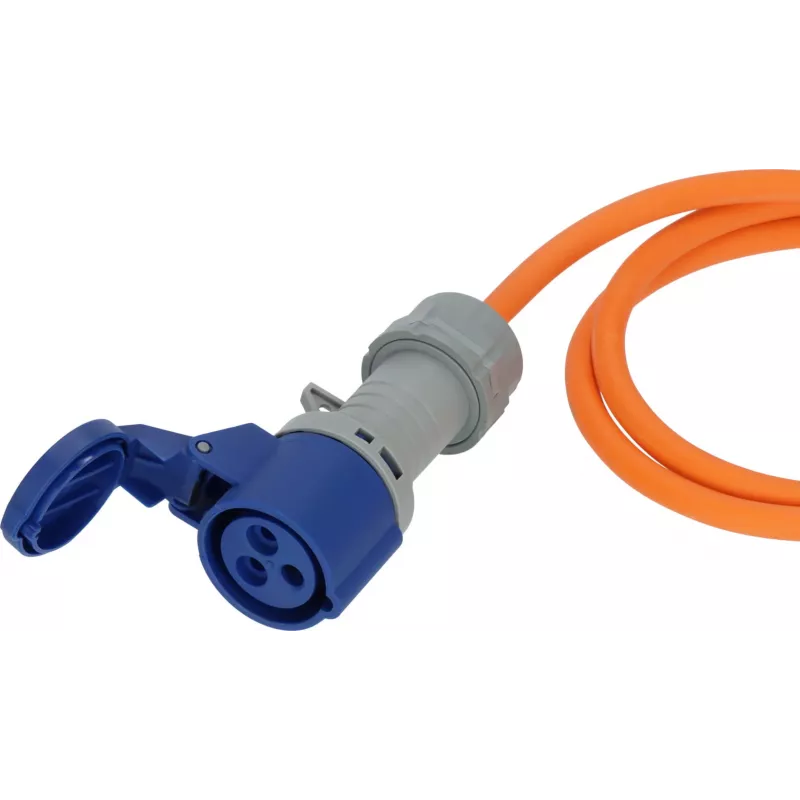 Brennenstuhl 1167650405 extensão elétrica azul cinzento laranja 5 m H07RN-F 3G 2,5 mm²