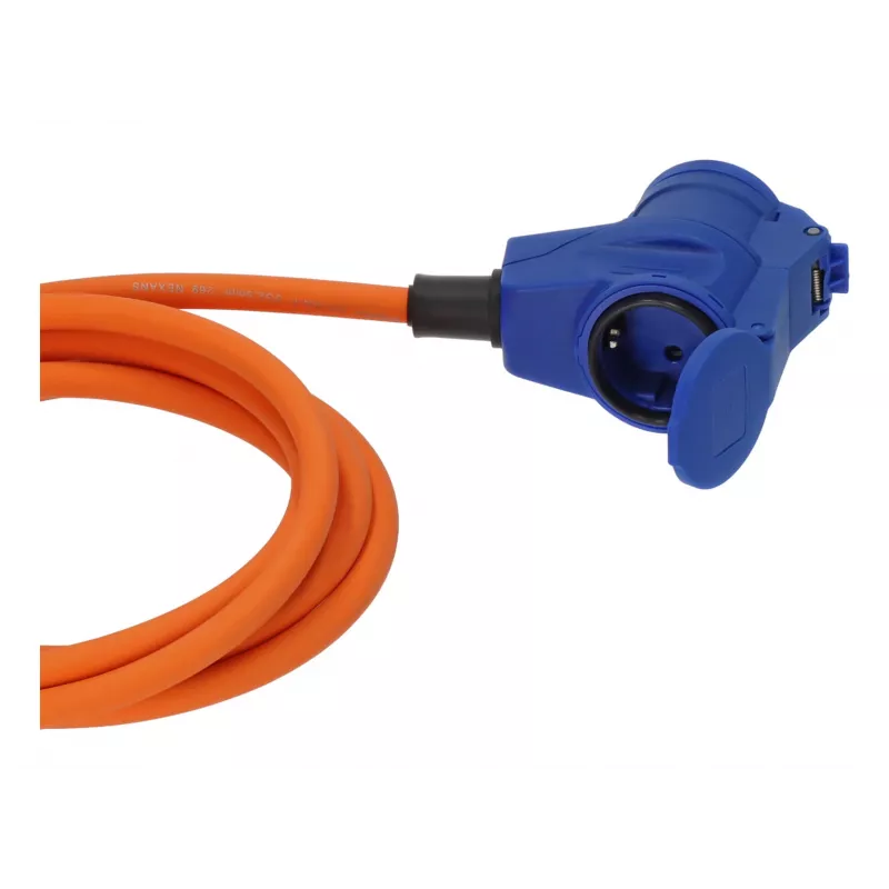 Brennenstuhl 1167650303 extensão elétrica CEE Camping azul, preto, cinzento, laranja 3 m H07RN-F 3G 2.5 mm²