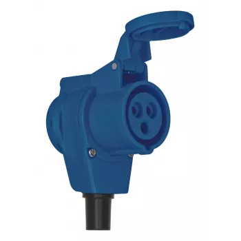 Conector fêmea angular CEE Brennenstuhl 1080980100 230 V 16 A IP44 campismo caravana exterior