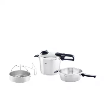 Conjunto de panelas de pressão Fissler Vitavit Premium Duo, 6 e 2,5 L