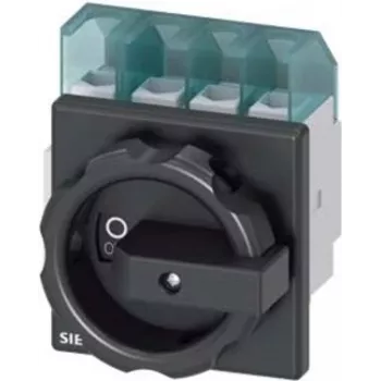 Siemens 3LD22031TL51 Interruptor Principal 4 Polos 32A 400V 11,5kW Montagem Frontal 4 Furos