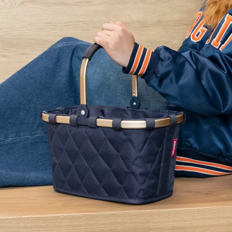 Saco carrybag XS frame rhombus midnight gold Reisenthel