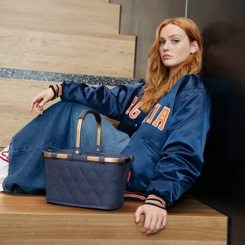 Saco carrybag XS frame rhombus midnight gold Reisenthel