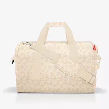 Reisenthel Allrounder L Leo Vanilla Saco de viagem 30L repelente à água 48x39,5x29cm