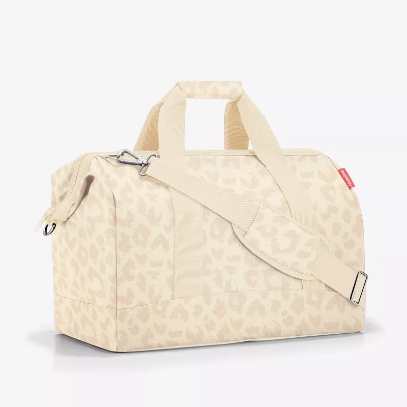Reisenthel Allrounder L Leo Vanilla Saco de viagem 30L repelente à água 48x39,5x29cm