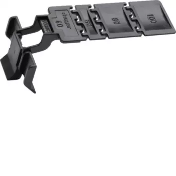HAGER BA7CLIP Clip de fixação para sistema de calha de cabos, ABS/policarbonato, branco