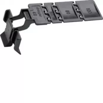 HAGER BA7CLIP Clip de fixação para sistema de calha de cabos, ABS/policarbonato, branco