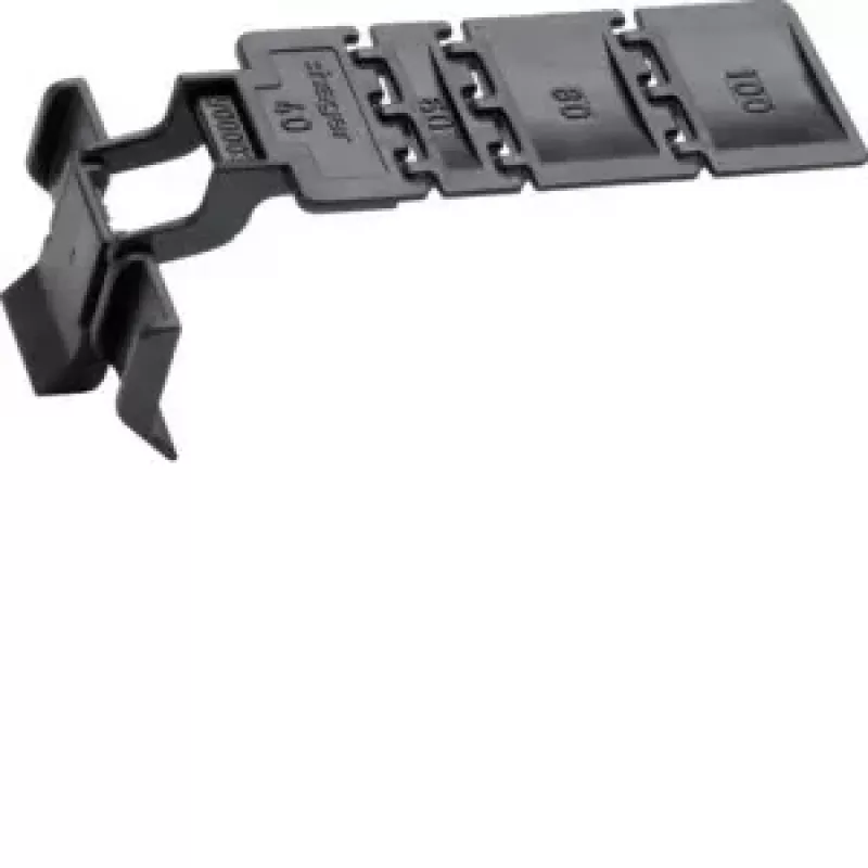 HAGER BA7CLIP Clip de fixação para sistema de calha de cabos, ABS/policarbonato, branco