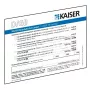 Kaiser Elektro conjunto de placas de identificação Schott DE/GB/FR/IT 9473-91