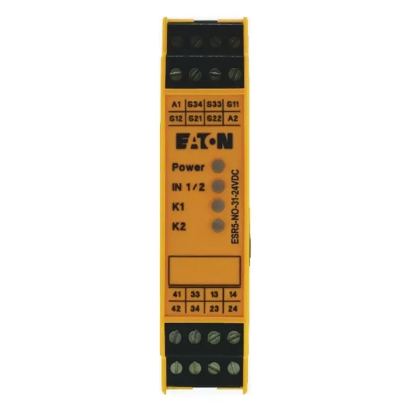 Eaton relé de segurança ESR5-NO-31-24VDC 24 V DC 3 NO + 1 NC bornes de parafuso calha DIN