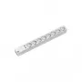Bachmann 333.4061 PDU padrão 1U 8 tomadas Schuko cabo 2 m Proteção contra sobretensões cinzento