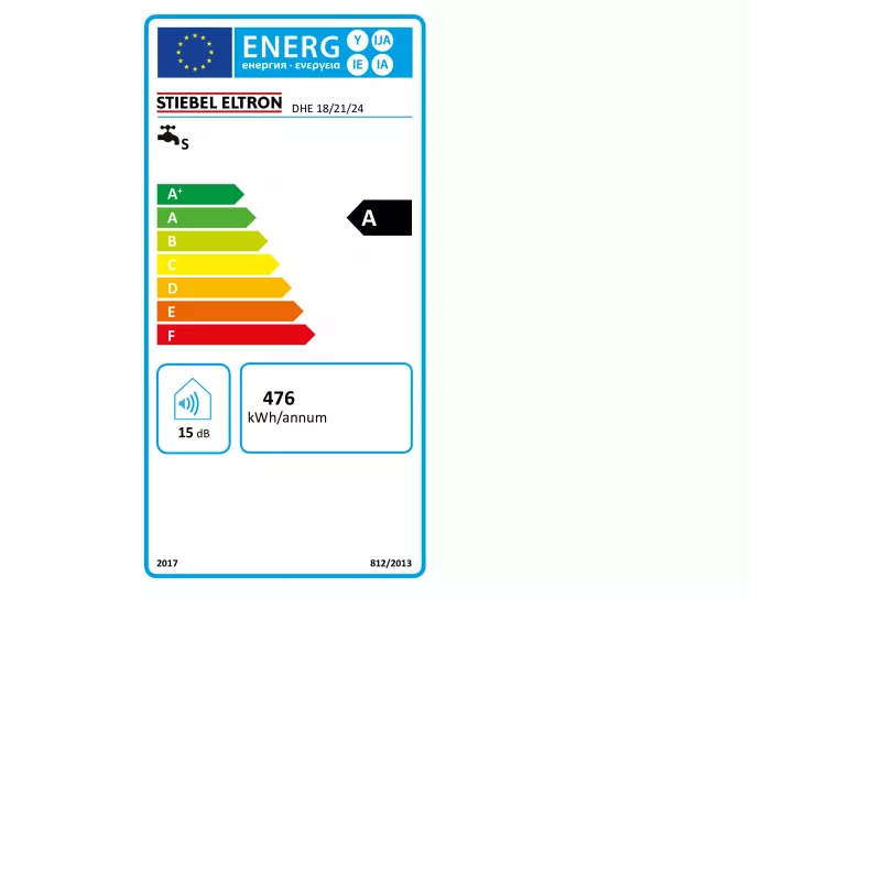 STIEBEL ELTRON STE DHE 18/21/24 Esquentador instantâneo totalmente eletrónico 18/21/24 kW