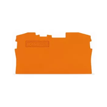 WAGO 2006-1292 placa terminal e intermédia, 1 mm, laranja