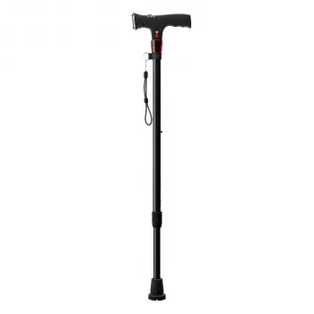 Weinberger Bengala de caminhada e trekking com luz LED e alarme de pânico