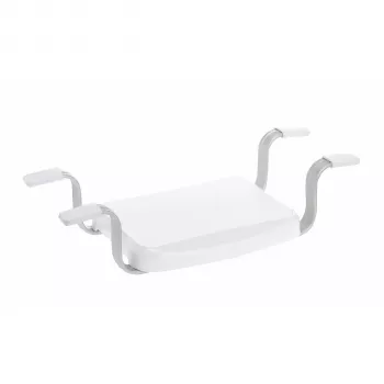 Weinberger Gratia Banquinho de casa de banho - Banquinho de duche com estrutura de altura ajustável, estrutura de alumínio anodizado, assento em HDPE, capacidade de 150 kg, certificado TÜV/GS