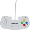 Retro Games The Gamepad White - Comando USB com fios para PC, Mac, ZX Spectrum, THEC64, THEA500 Mini - D-pad digital, 10 botões, cabo de 1,8 m