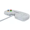 Retro Games The Gamepad White - Comando USB com fios para PC, Mac, ZX Spectrum, THEC64, THEA500 Mini - D-pad digital, 10 botões, cabo de 1,8 m