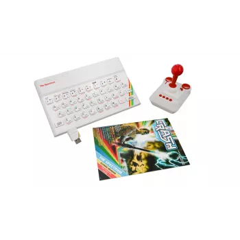 Retro Games The Spectrum White Edition - Consola ZX Spectrum HD com joystick e mais de 40 jogos pré-instalados