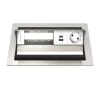 Kindermann CP Standard² VA Caixa de ligação de mesa 4f. com 1x tomada Schuko, 1x porta de carregamento USB-A, VGA, áudio, preto