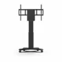 Kindermann DisplayLift² Mobile X-Fuss carrinho de TV elétrico motorizado para ecrãs de 42-98 polegadas, capacidade de carga de 150 kg, preto/prateado