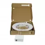 SYNERGY21 caixa compacta FTTH pré-montada, 2xLC/APC -> extremidade aberta, 60m, 9/125µm, G.657.A2, 2 fibras, AD=2,2mm