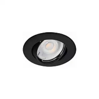 SYNERGY21 LED Foco Embutido Phos Orientável Redondo Preto CCT Comutável 7W 550lm