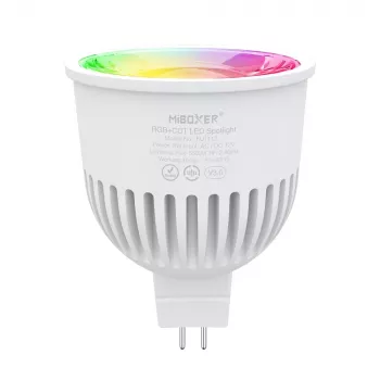 MIBOXER FUT112 LED Retrofit GU5.3/MR16 6W RGB-CCT 2,4GHz Smooth Dim Lâmpada spotlight inteligente