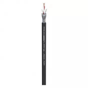 Cabo de microfone Sommer Cable SC-Primus, 2 x 0,50 mm², PVC Ø 6,7 mm, preto, ao metro (200-0151)