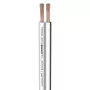 Cabo de altifalante Sommer Cable SC-Prisma, 2 x 2,50 mm², PVC 9,1 x 4,3 mm, branco (401-0250-WS)