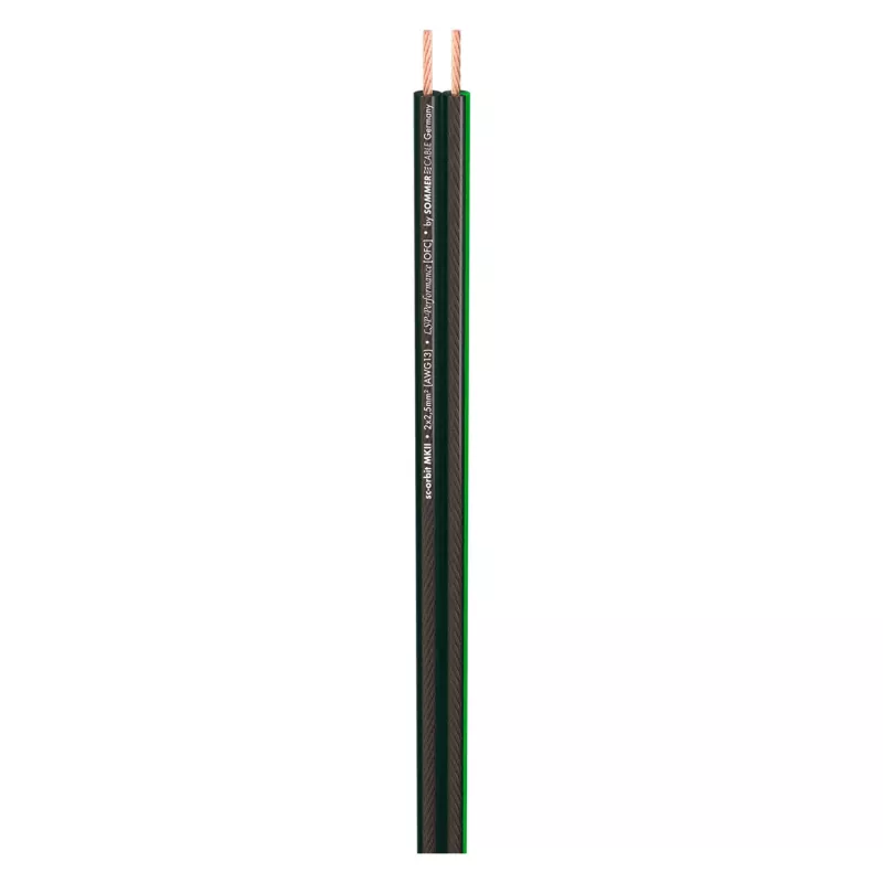 Cabo de altifalante HighEnd Sommer Cable SC-Orbit 225 MKII, 2 x 2,50 mm², PVC 10,2 x 4,8 mm, transparente (425-0151)