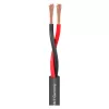 Cabo de altifalante Sommer Cable Meridian Mobile SP215 2 x 1,5 mm² PVC preto (venda ao metro)