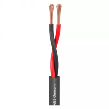 Cabo de altifalante Sommer Cable Meridian Mobile SP215 2 x 1,5 mm² PVC preto (venda ao metro)