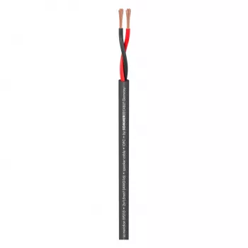 Cabo de altifalante Sommer Cable Meridian Mobile SP215 2 x 1,5 mm² PVC preto (venda ao metro)